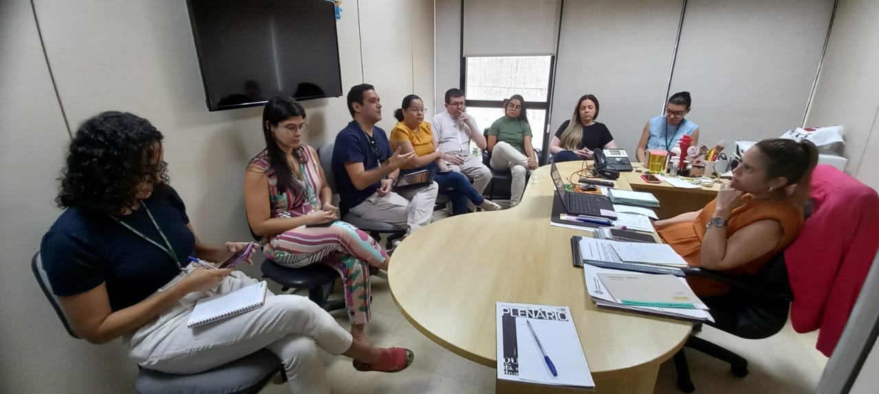 Reunião teve o comando da coordenadora de Comunicação Social da Alece, Giselle Dutra