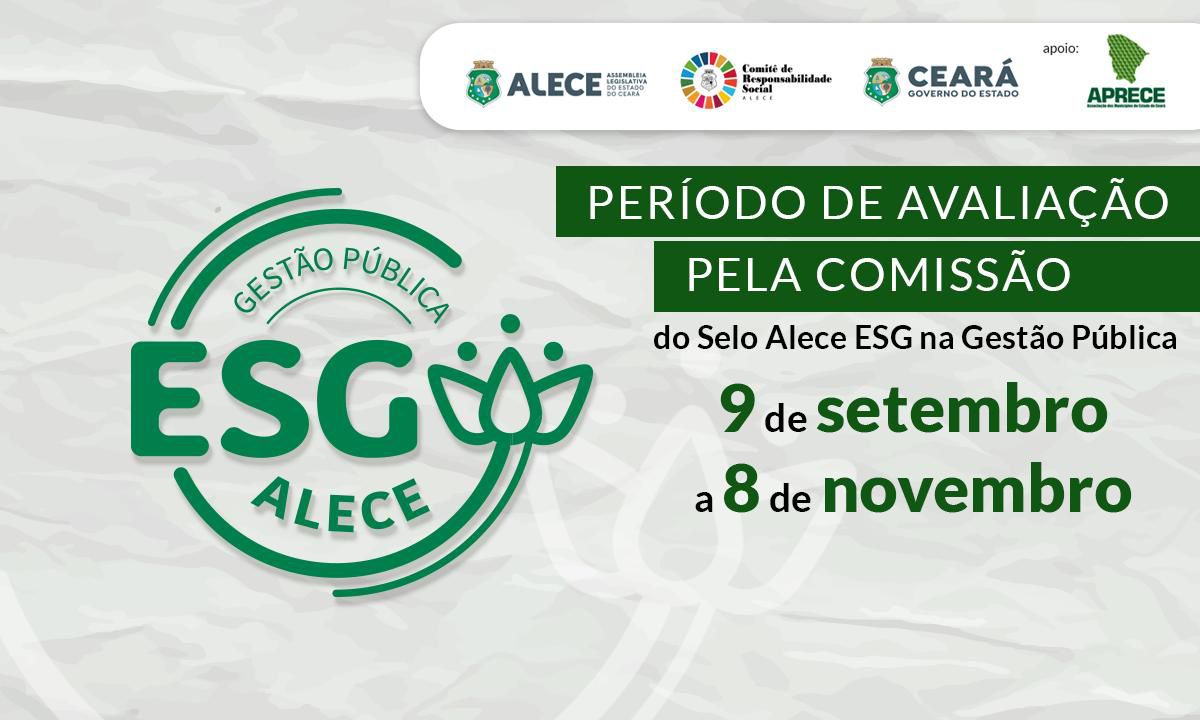 Evento de certificação do Selo Alece ESG acontecerá de 6 a 20 de dezembro de 2024