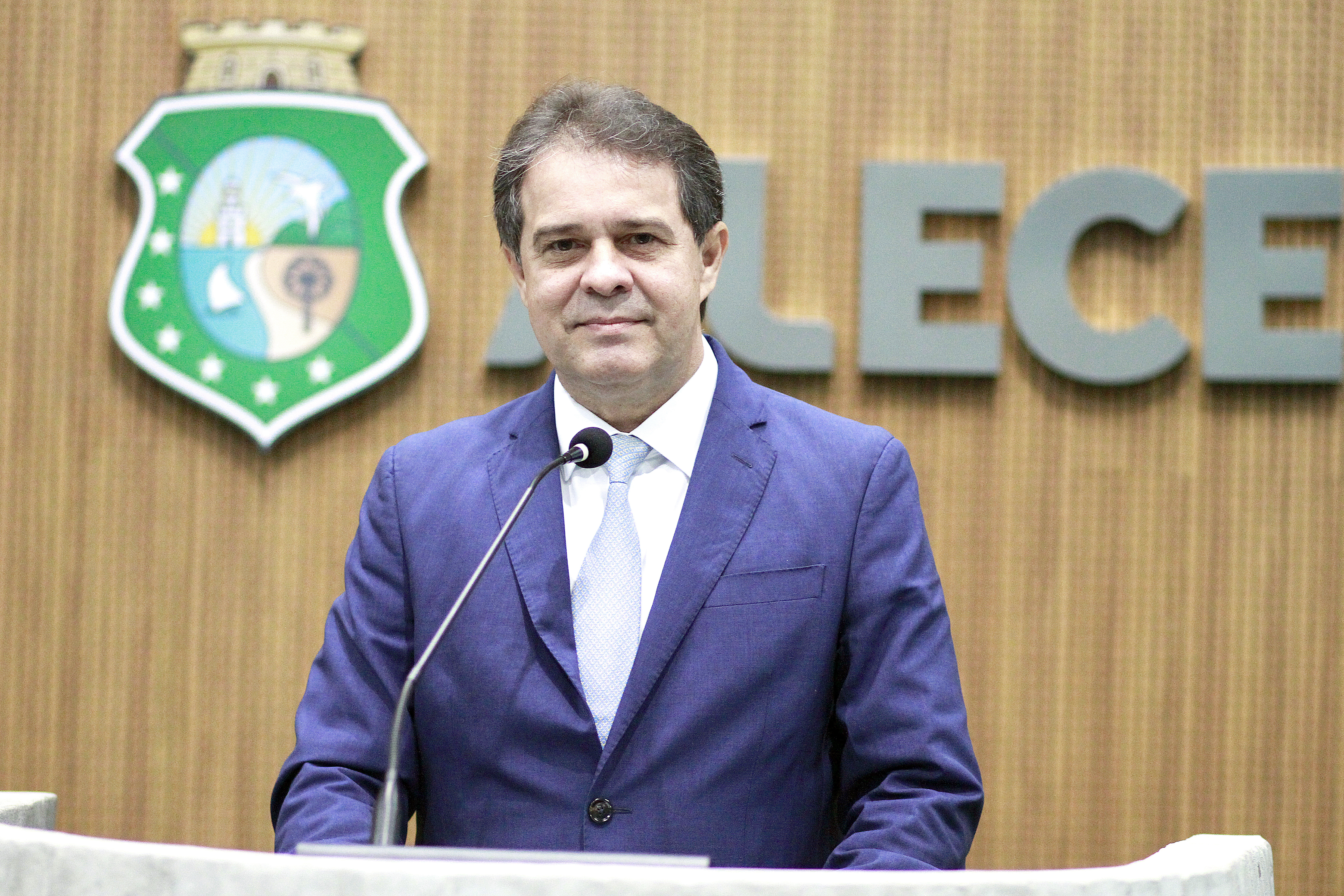 Evandro Leitão, presidente da Alece, durante pronunciamento