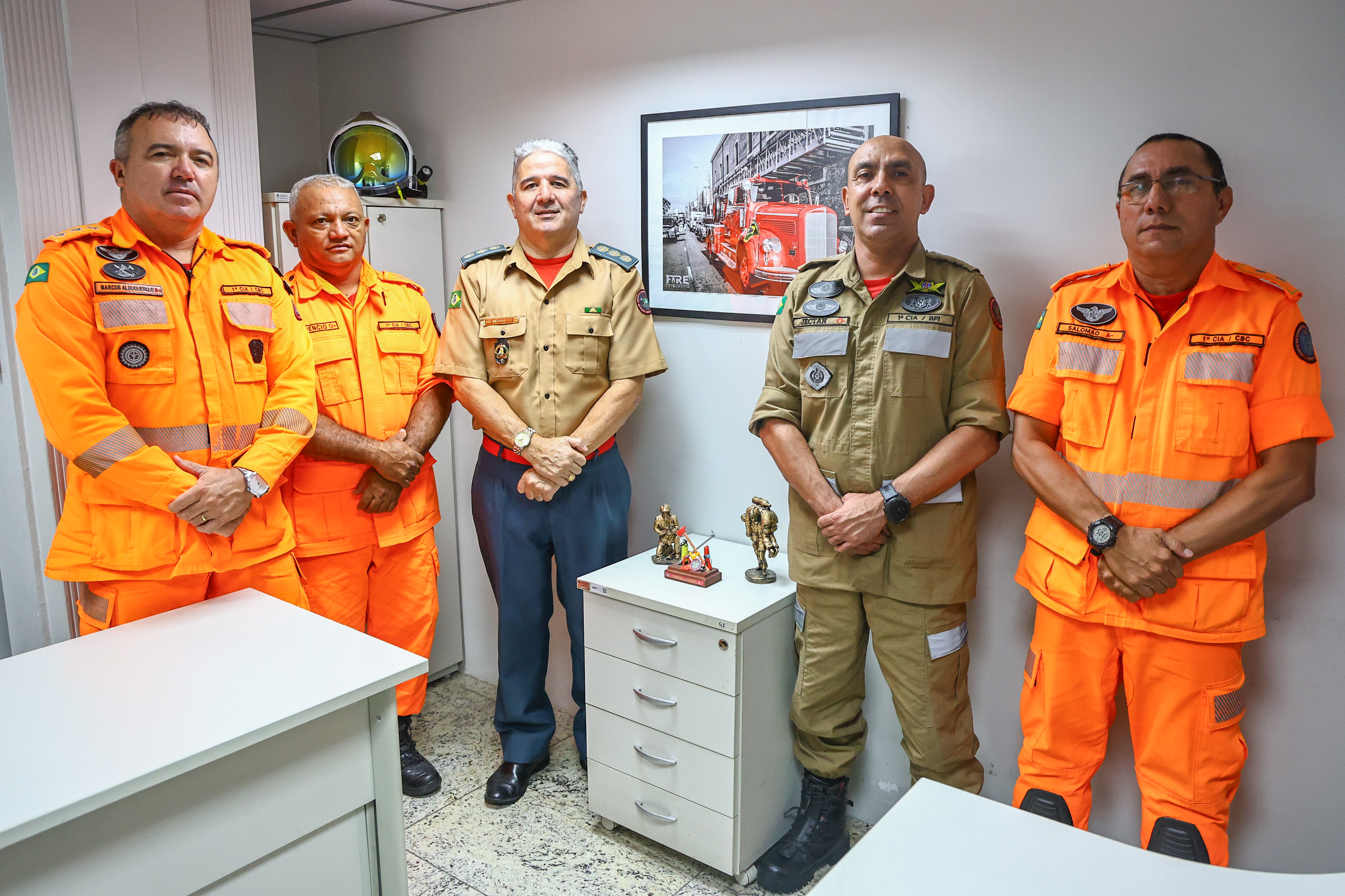 Parte da equipe da 1ª Cia/BPI que atua na Alece para garantir segurança e bem-estar
