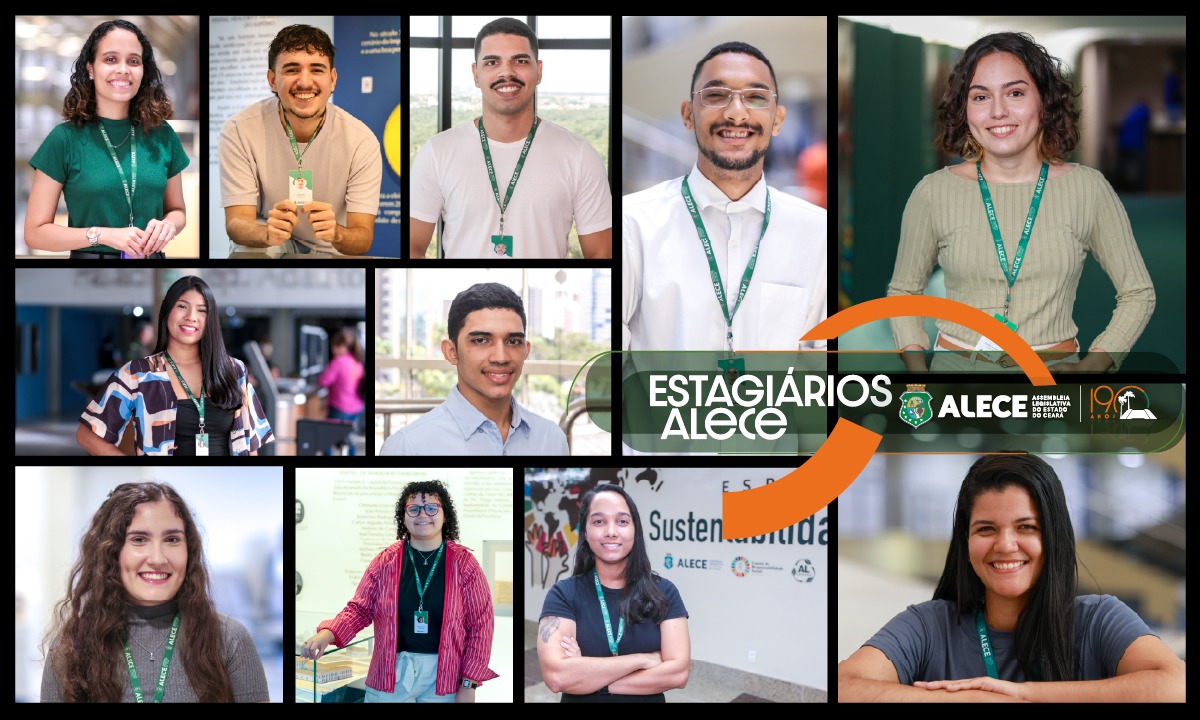Estagiários e estagiárias contribuem com diferentes setores da Alece