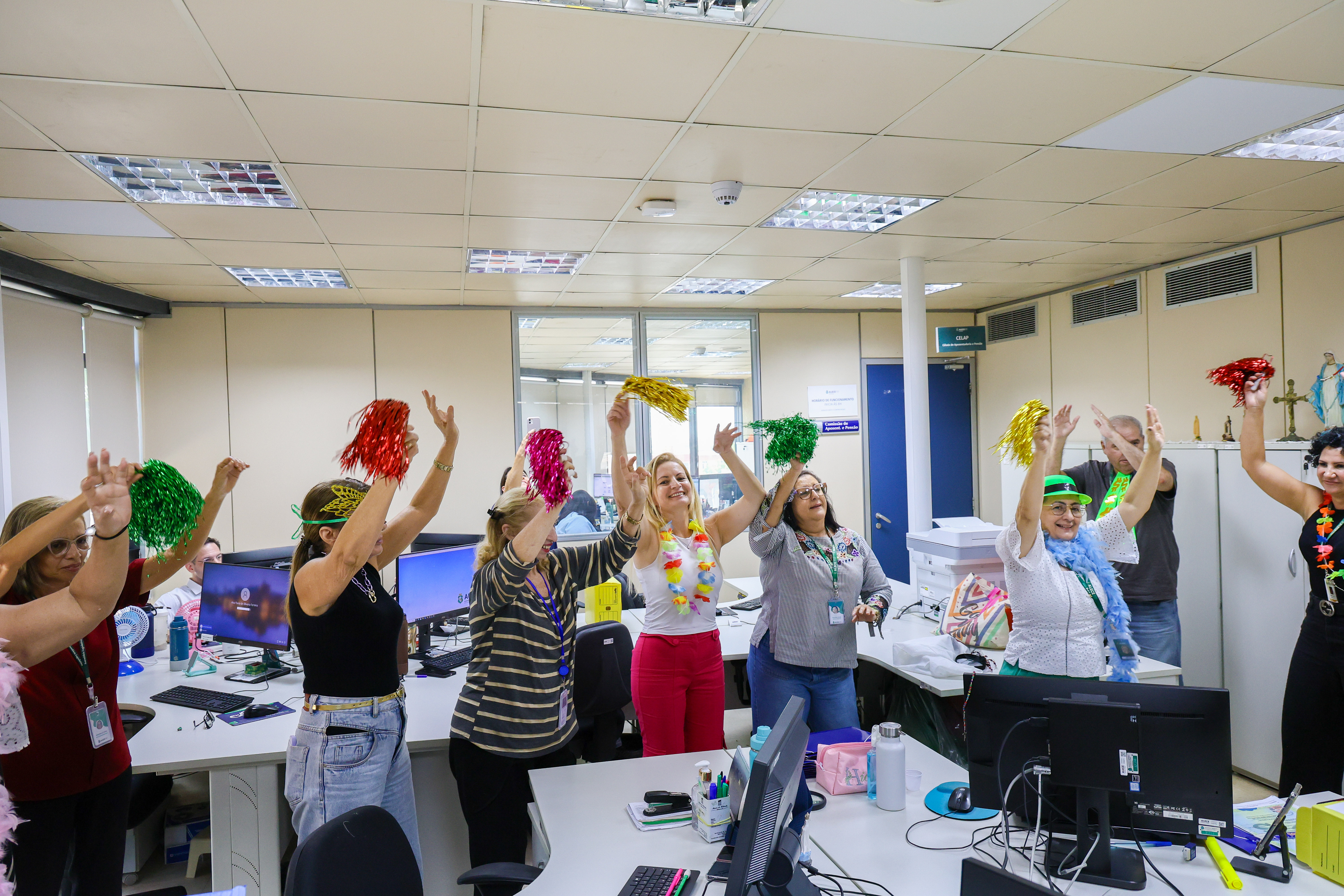 O DGP está entre os setores que participam da ginástica laboral da Alece