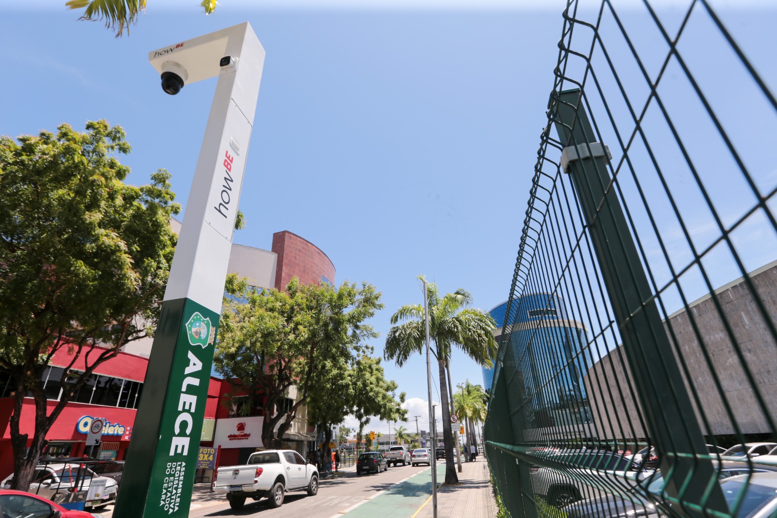 Câmeras de videomonitoramento foram instalados no entorno da Alece -