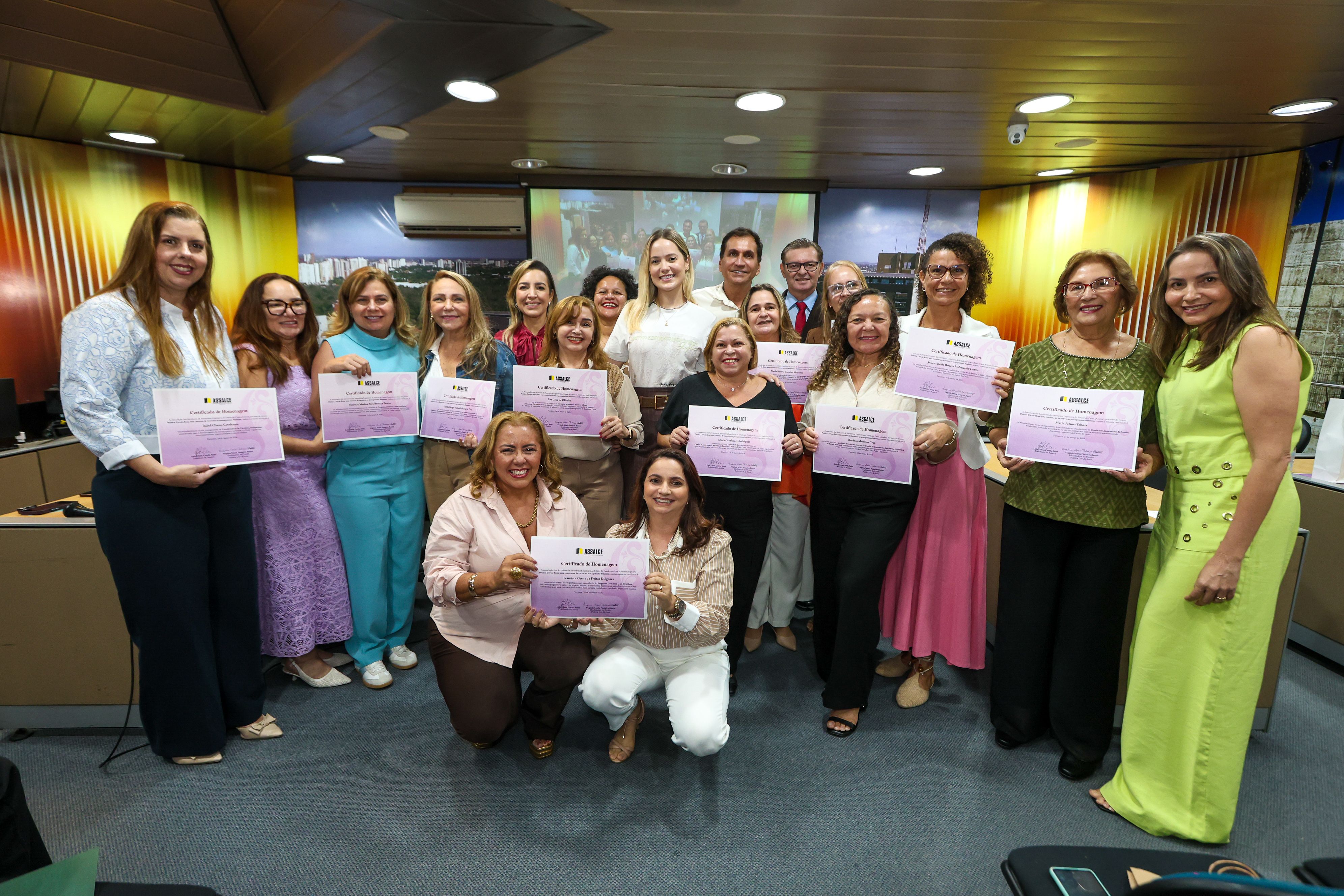 Mulheres que fazem parte da Alece foram homenageadas pelo projeto da Assalce
