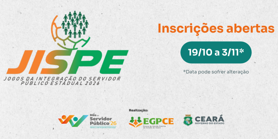 Inscrições seguem até o dia 3 de novembro